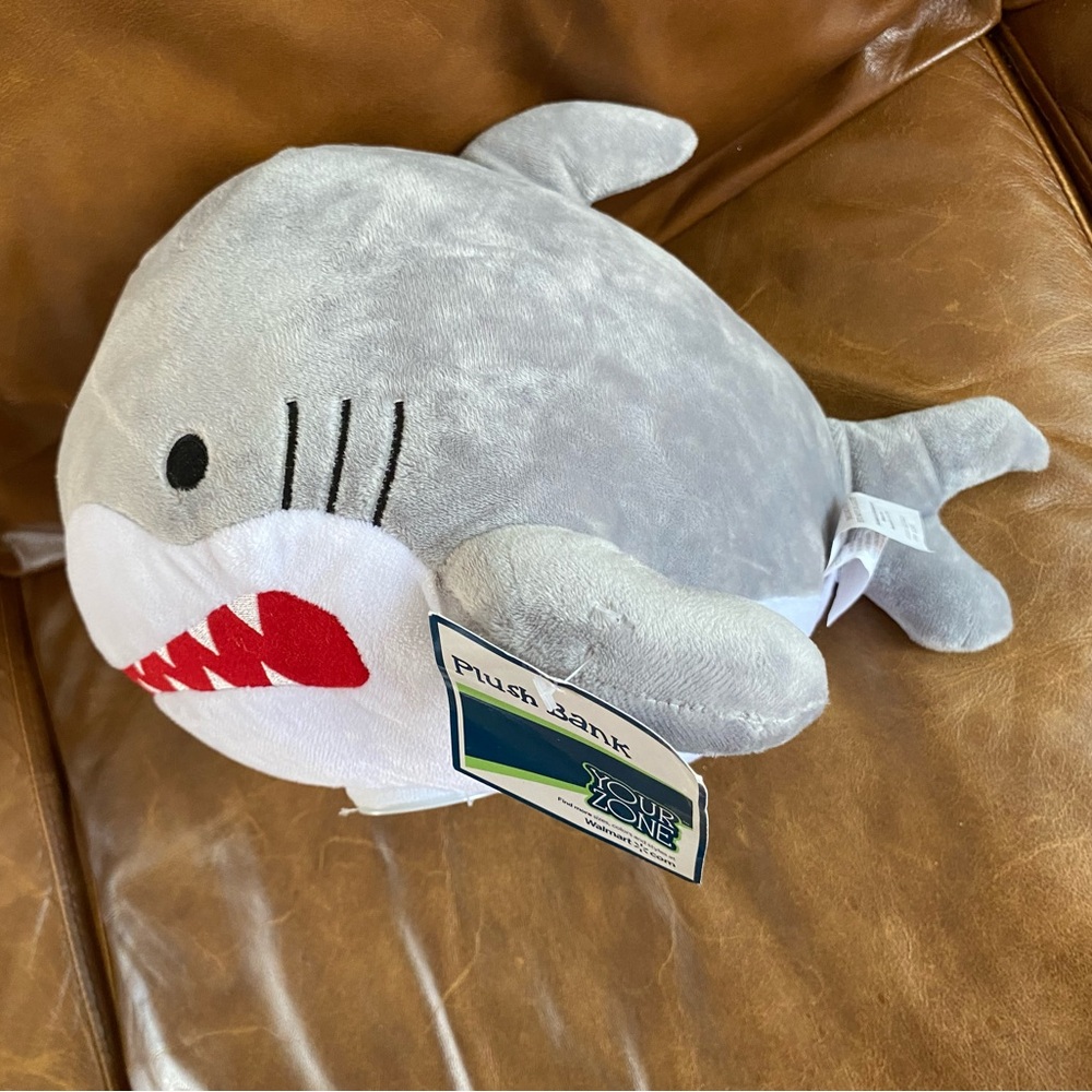 PLUSH BANK  Gray Shark Children’s savings Bank